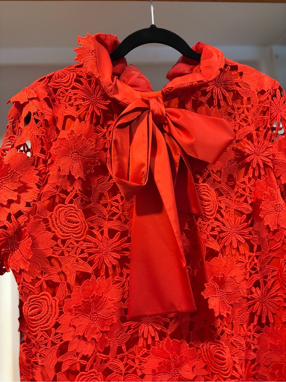 Tuckernuck Red Lace Long Sleeve Dress - Picture 4 of 8